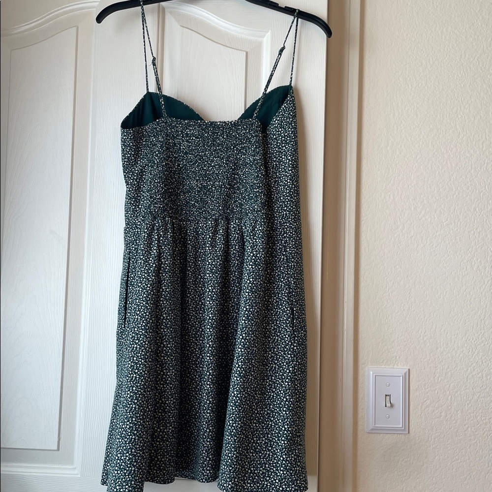 Abercrombie Green Floral Sweetheart Dress - Picture 2 of 3